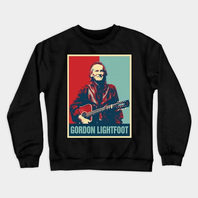 Gordon Lightfoot Crewneck Sweatshirt by Serpentschron